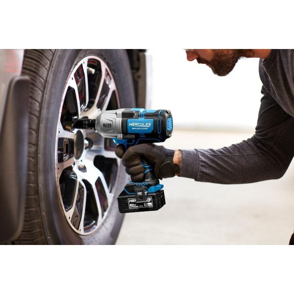 HERCULES - Llave de impacto inalámbrica sin escobillas de 20V, 1/2 pulgada, kit de torque ultra con batería de 5 Ah y cargador - 70954 - Imagen 8