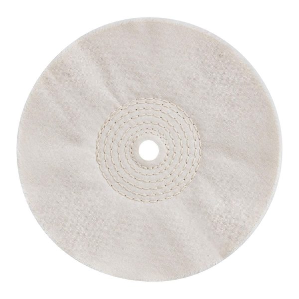BAUER - 8 in. Spiral and Loose Cotton Buffing Wheels, 2-Piece - 71050 - Imagen 4