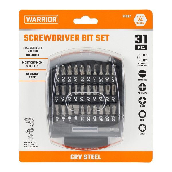 WARRIOR - Screwdriver Bit Set, 31-Piece - 71087 - Imagen 5