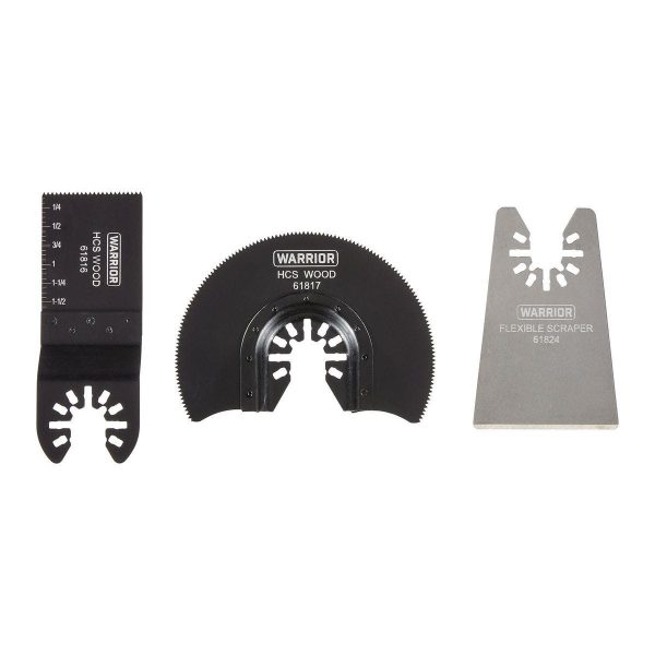 WARRIOR - Oscillating Multi-Tool Blade Set, 3-Piece - 71118