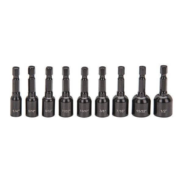 WARRIOR - SAE Magnetic Nut Setter Set, 9-Piece - 71226 - Imagen 2