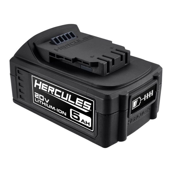HERCULES - 20V 5 Ah Batería de Litio-Ión de Alto Rendimiento, Paquete de 2 - 71271 - Imagen 4