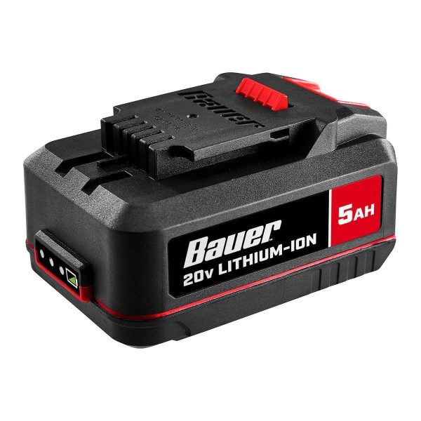BAUER - Kit de Inicio de Batería y Cargador de Iones de Litio 20V 5 Ah - 71272 - Imagen 3