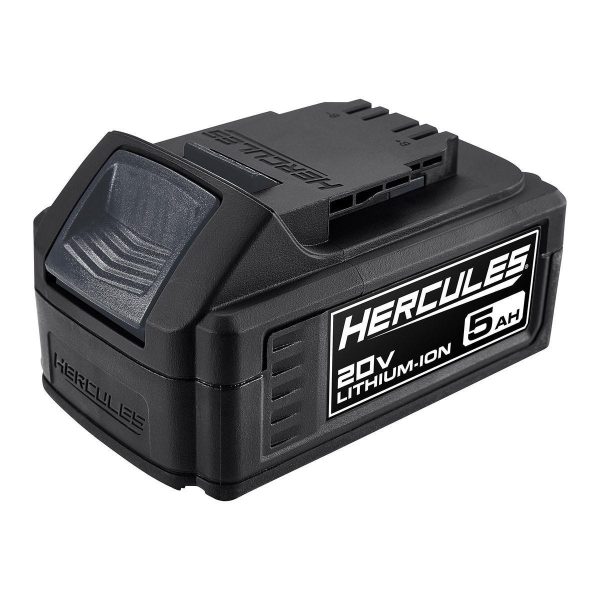HERCULES - 20V Taladro Percutor y Atornillador de Impacto Inalámbricos Sin Escobillas Kit de 2 Herramientas con (2) Baterías de 5 Ah y Cargador - 71291 - Imagen 9