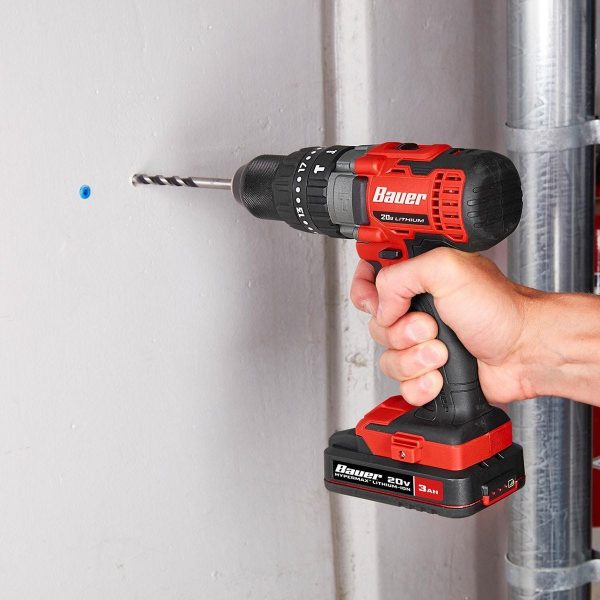 BAUER - Kit de 6 Herramientas Inalámbricas de 20V con Batería de 3 Ah, Batería de 1.5 Ah y Cargador - 71292 - Imagen 5