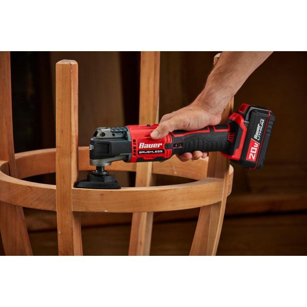 BAUER - Kit de 6 Herramientas Inalámbricas de 20V con Batería de 3 Ah, Batería de 1.5 Ah y Cargador - 71292 - Imagen 7