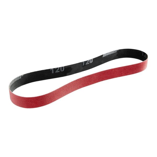BAUER - 1 in. x 30 in., Bandas de Lijado de Grano de Alúmina de Circonio de 120 Grit, Paquete de 2 - 71465 - Imagen 4