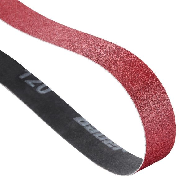 BAUER - 1 in. x 30 in., Bandas de Lijado de Grano de Alúmina de Circonio de 120 Grit, Paquete de 2 - 71465 - Imagen 6