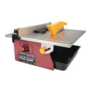 CHICAGO ELECTRIC POWER TOOLS - 4.8 Amp 7 in. Table Top Wet Cut Tile Saw - 69231