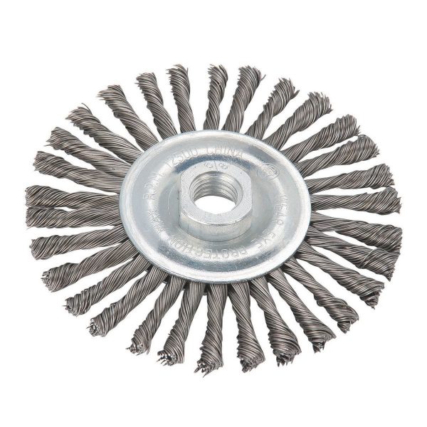 WARRIOR - 4-1/2 in. Stainless Knotted Wire Wheel - 91282