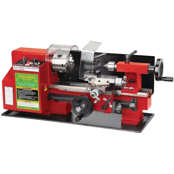 CENTRAL MACHINERY - 7 in. x 10 in. Precision Benchtop Mini Lathe - 93212