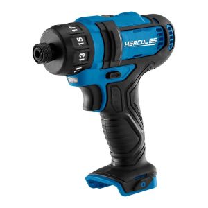 HERCULES - 12V Inalámbrico, Destornillador Compacto de 1/4 pulg. Hex - Herramienta Sola - 56564