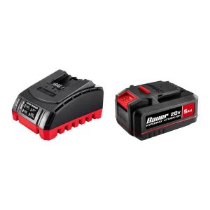 BAUER - Kit de Inicio de Batería y Cargador de Iones de Litio 20V 5 Ah - 71272