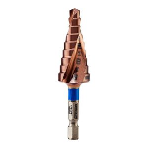 HERCULES - Broca Escalonada de Cobalto de 1/4 a 3/4 Pulgadas (9 Pasos) - 70759