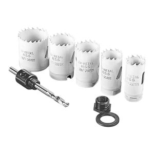 WARRIOR - 7/8 in. to 1-1/2 in. Bi-Metal Hole Saw Assorted Set, 7-Piece - 57522