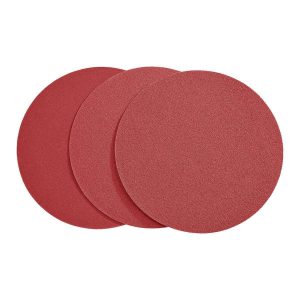 BAUER - 12 in. , 60, 80, 120 Grit Cloth-Backed PSA Sanding Discs with Zirconia Alumina Grain, 3-Piece - 58414