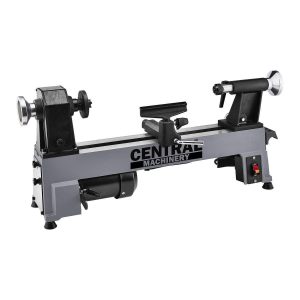 CENTRAL MACHINERY - 10 in. x 18 in., 5-Speed, 1/2 HP Benchtop Wood Lathe - 58358