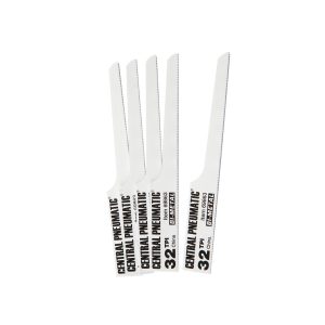CENTRAL PNEUMATIC - 32 TPI Fine Air Saw Blades, 5 Pack - 69863