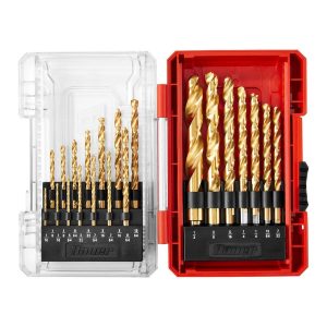 BAUER - Titanium High-Speed Steel Drill Bit Set, 21-Piece - 70858