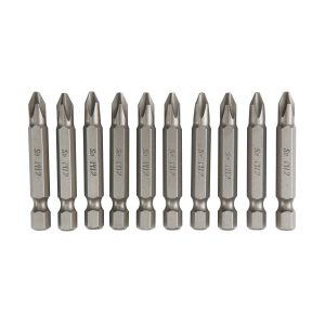 WARRIOR - 2 in. PH2 Phillips Insert Bits, 10-Piece - 62690