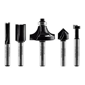 WARRIOR - Carbide Router Bit Set, 5-Piece - 56550