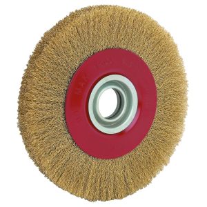 CHICAGO ELECTRIC - 8 in. Crimped Brass Wire Wheel - 93467