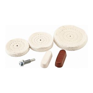 Assorted Polishing and Buffing Kit with 1/4 In. Shank, 6-Piece - 67259