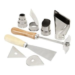WARRIOR - Kit de Accesorios para Pistola de Calor, 9 Piezas - 59470