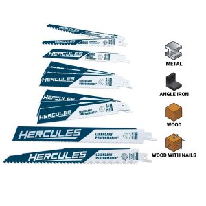 HERCULES - Demo and Thin Kerf Reciprocating Saw Blade Set, 12-Piece - 63768
