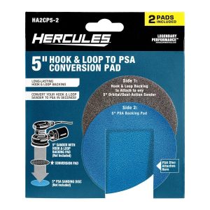 HERCULES - 5 in. Hook and Loop to PSA Conversion Pads, 2 Piece - 59333