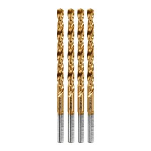 BAUER - 3/16 in. Titanium Drill Bit Set, 4-Piece - 64903