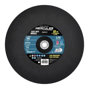 HERCULES - 14 in. x 1/8 in. x 20 mm/ 1 in., Type 01/41 Metal Cut-Off Wheel - 57659
