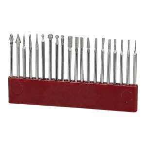 WARRIOR - Diamond Point Rotary Bit Set, 20-Piece - 69653