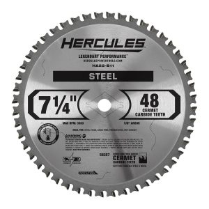 HERCULES - 7-1/4 in., 48T Steel-Cutting Circular Saw Blade - 58357