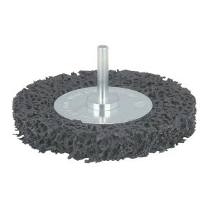 WARRIOR - 4 in. Rueda Abrasiva de Policarburo Montada en Eje - 94015