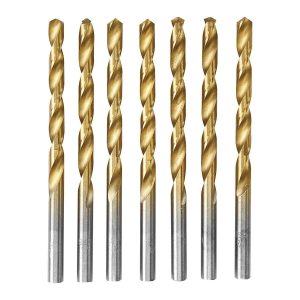WARRIOR - 1/4 in. Titanium High-Speed Steel Drill Bits, 7-Piece - 61544