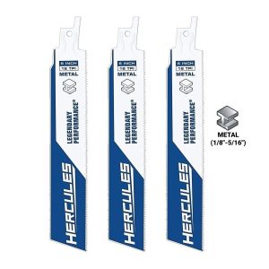 HERCULES - 6 in., 18 TPI Reciprocating Saw Blades, 3-Pack - 56486