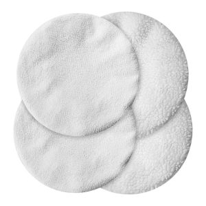 GRANT'S - 10 in. Terry Microfiber and Fleece Polishing Bonnets, 4-Pack - 59772