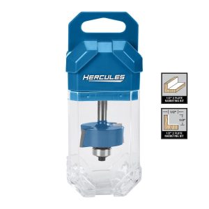 HERCULES - 1/2 in. 2 Flute Rabbeting Router Bit with 1/4 in. Shank - 59253