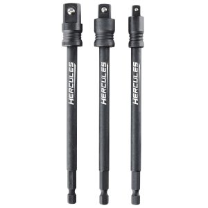 HERCULES - Impact-Rated 6 in. Socket Adapter Set, 3-Piece - 64768