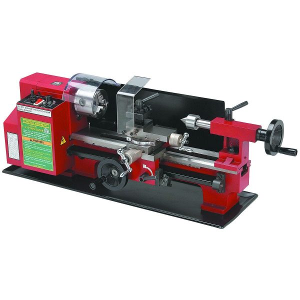 CENTRAL MACHINERY - 7 in. x 12 in. Precision Benchtop Mini Lathe - 93799