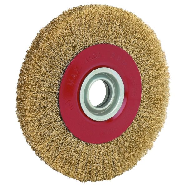 CHICAGO ELECTRIC - 8 in. Crimped Brass Wire Wheel - 93467
