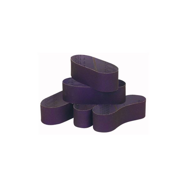 WARRIOR - 6 in. x 48 in., 80-Grit Sanding Belts, 5-Pack - 69841