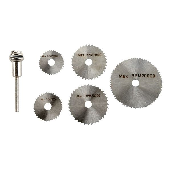 CHICAGO ELECTRIC POWER TOOLS - High-Speed Steel Rotary Saw Blade Set, 6-Piece - 67224