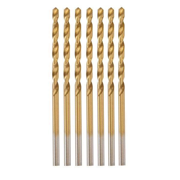 WARRIOR - 7/64 in. Titanium High-Speed Steel Drill Bits, 7-Piece - 61548 - Imagen 2