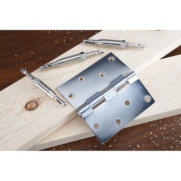 WARRIOR - Hinge Drill Bit Set, 3-Piece - 61550 - Imagen 4