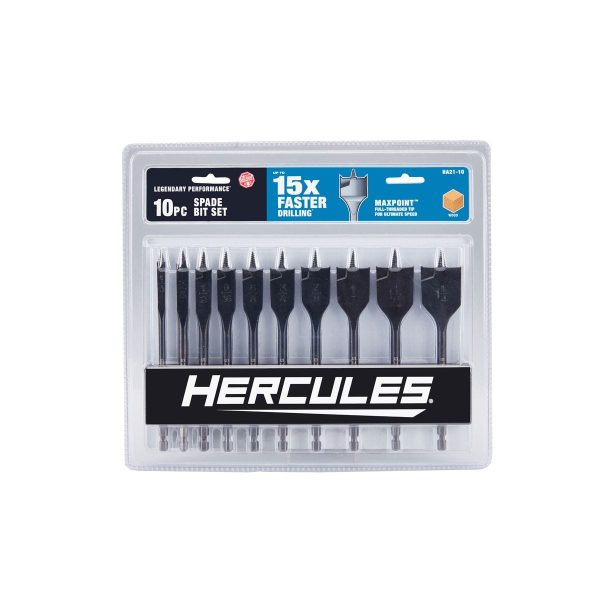 HERCULES - Spade Bit Set, 10-Piece - 63388 - Imagen 3