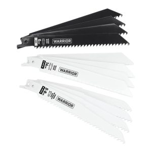 WARRIOR - 6 in. General-Purpose Bi-Metal Reciprocating Saw Blade Set, 12-Pack - 68045