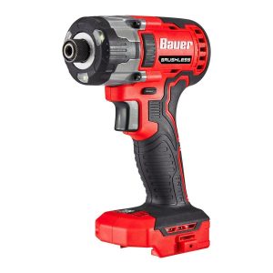 BAUER - 20V Brushless Cordless, 1/4 in. Hex, 3-Speed Impact Driver - Tool Only - 58847