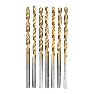 WARRIOR - 9/64 in. Titanium High-Speed Steel Drill Bits, 7-Piece - 61636